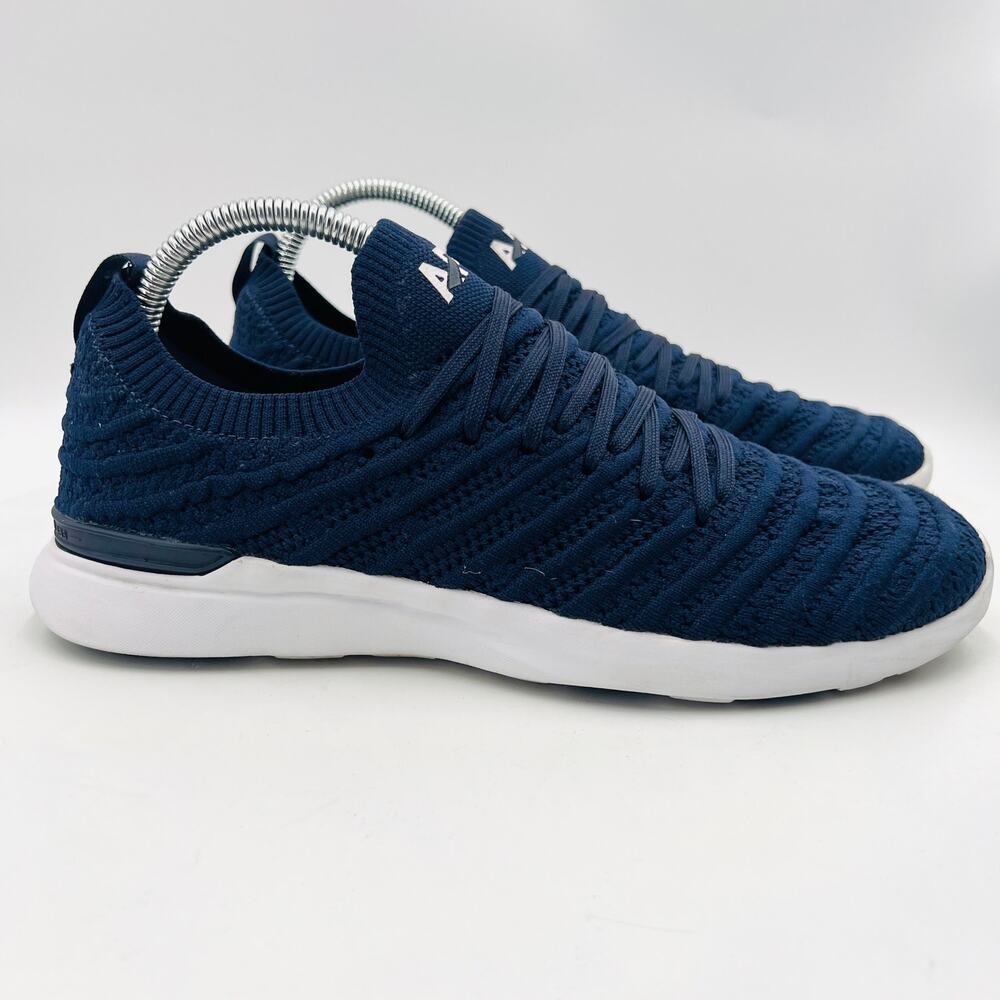 APL Athletic Propulsion Labs TechLoom Wave Logo-Patch Navy Women's Sneakers 7.5 - Picture 8 of 14